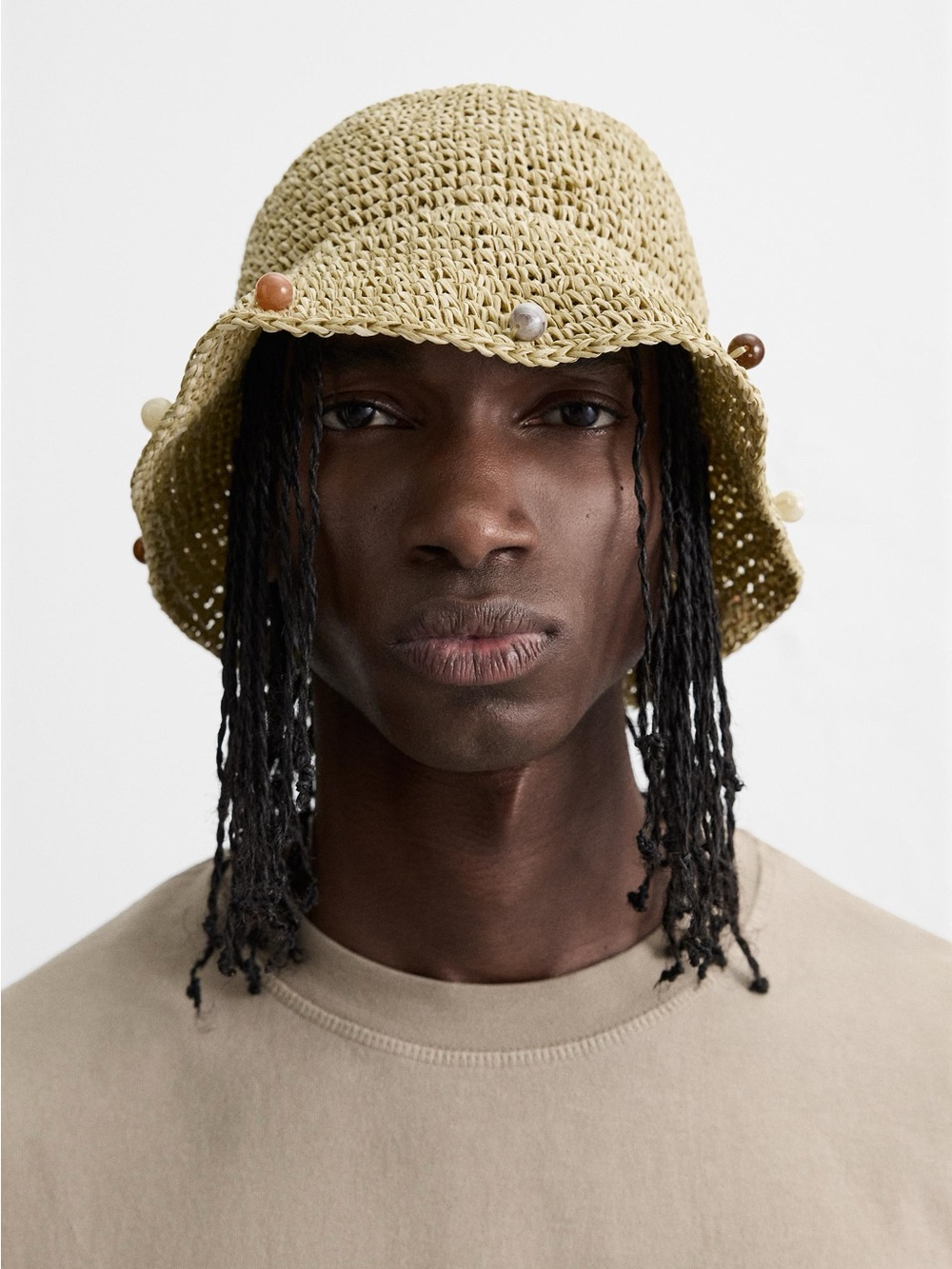 NWT. Zara Man Camel Knitted Bucket Hat. - Picture 2 of 7